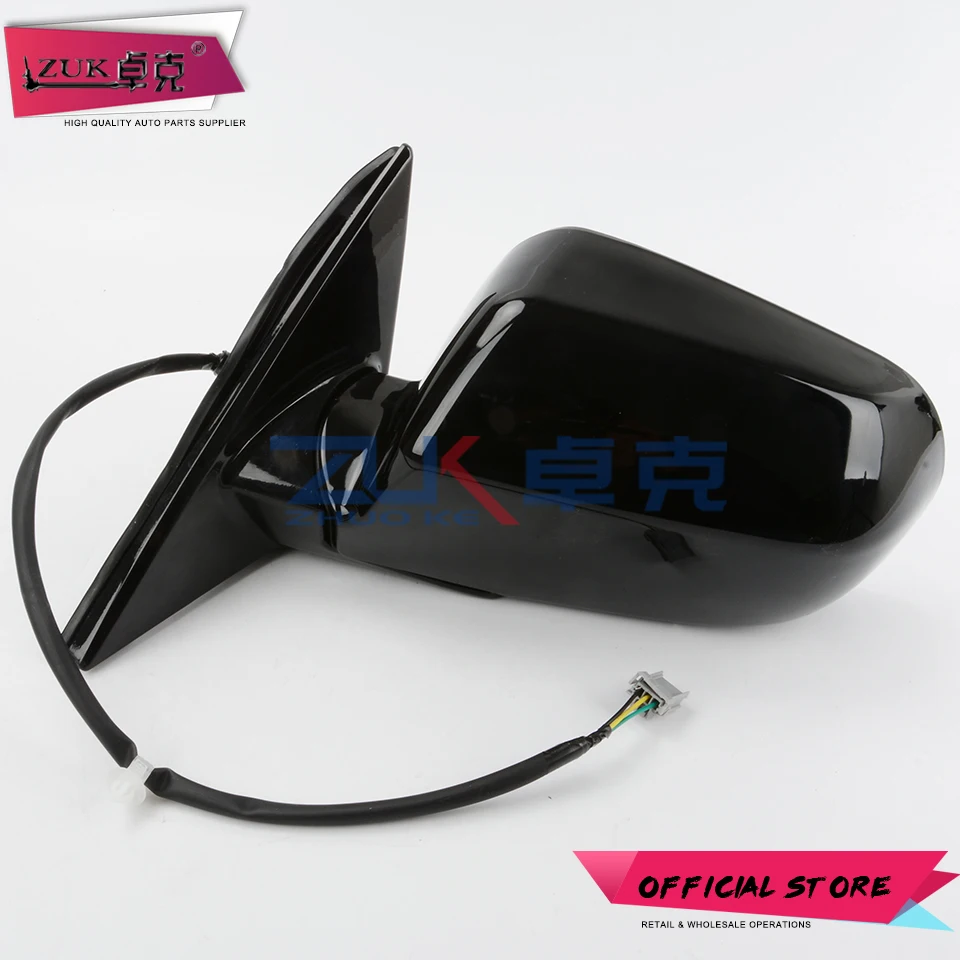 ZUK Car Side Mirror Assembly For HONDA ACCORD 1998 1999 2000 2001 2002 CF9 CG1 CG5 Exterior Rearview Mirror Assy Black 3-PINS