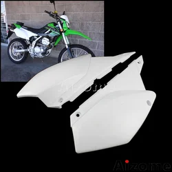 White Motocross Dirt Bike Side Fairing Plastic For Kawasaki KLX250 D-Tracker X 2008-2019 KLX250S KLX250SF Rear Side Covers