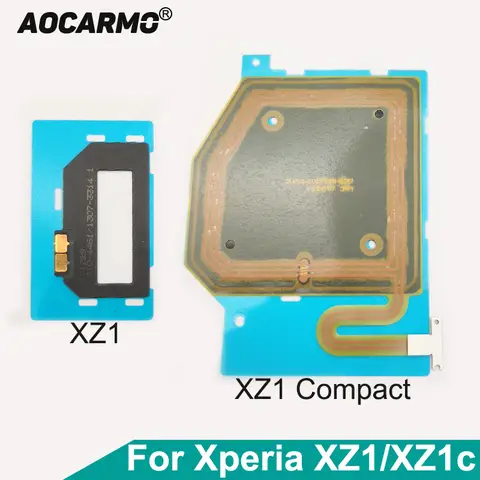 Aocarmo NFC sensörü anten indüksiyon bobini NFC modülü Flex kablo SONY Xperia için XZ1 G8341 G8342 XZ1c XZ1 kompakt Mini g8441/42