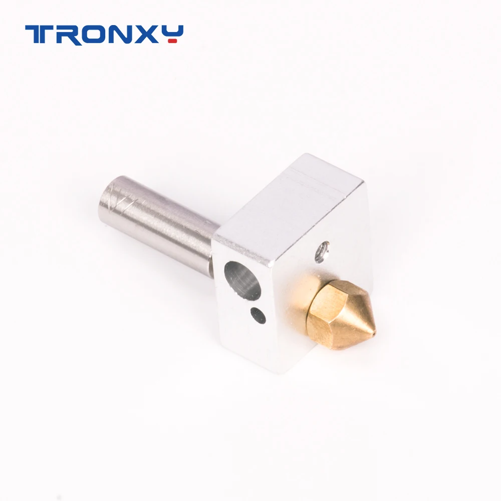 

Tronxy 3D Printer Parts Heated Block 20*20*10mm M6 Throat 7*31mm Nozzle 0.4mm HotEnd for 1.75mm Filament 3D Printers Accessories