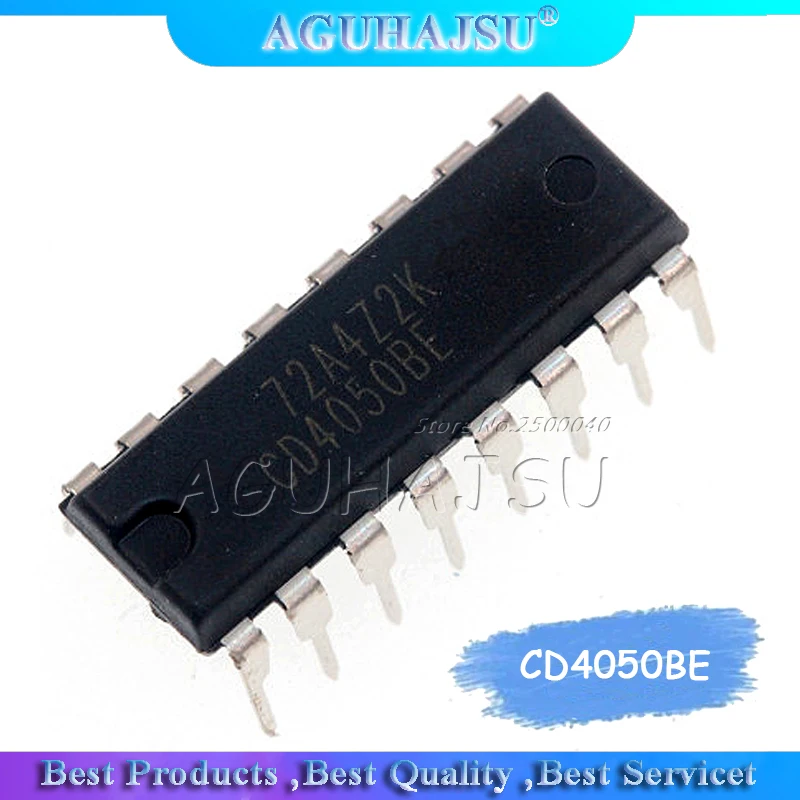 10PCS/LOT CD4050BE CD4050 4050BE 4050 DIP16 new and original IC