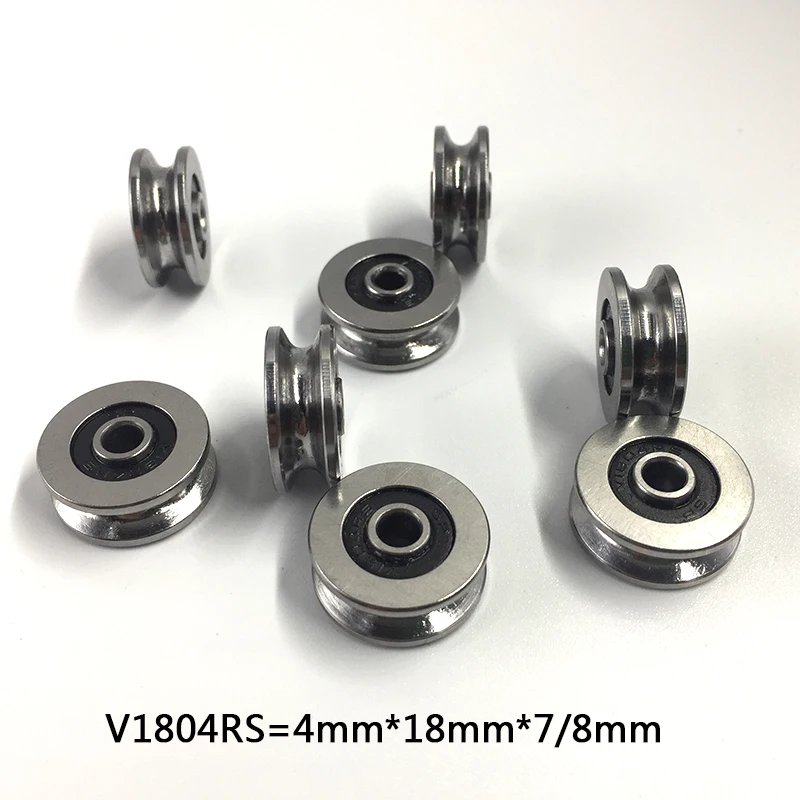 Qipang High Quality Standard Stainless Steel Bearing V1804RS U624RS Wire Spare Straightening Wheel Guide Roller