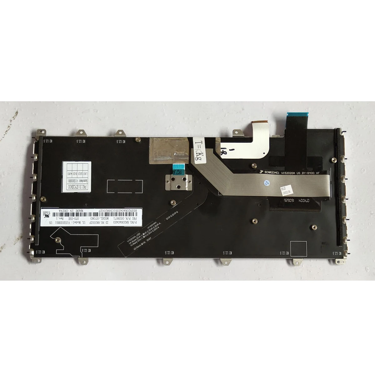Imagem -02 - Original Eua Retroiluminação do Teclado para Thinkpad Yoga 260 00pa124 00pa206 X380 Yoga Yoga 370 01en386 01av675 01hw575 01hw615