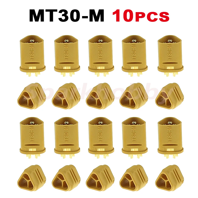 10PCS/5Pairs AMASS MT30 2mm 3-pin Connector with sheath Brushless motor ESC integrated plug for RC Model Quadcopter Multicopter