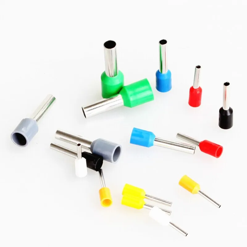 wire connect 100pcs Insulated connector Terminal Crimp Terminator cold pressed insulated termina VE0508 7508 1008 1508 2508 4009