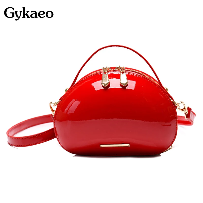 Luxury Handbags Women Bags Designer Mini Fashion Red Heart Shaped Shoulder Bag Girls High Quality Patent Leather Crossbody Bags