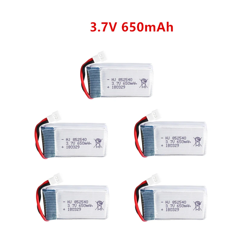 3.7v 650mah li-po battery + charger unità per Syma X5c X5c-1 X5 H5c RC quadratrotor di ricambio parti di 852540 Ricaricabile drone batteria