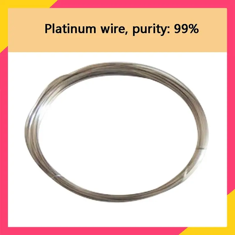 Pure Pt wire, platinum wire electrode, electrophoresis cell electrode, purity: 99.99%.