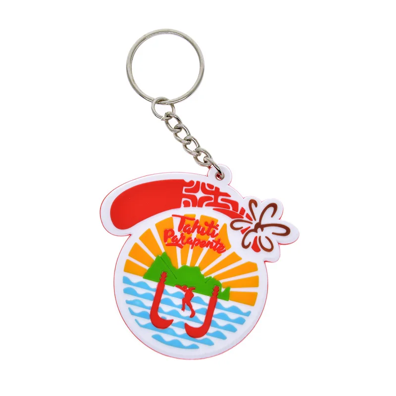 Tierförmiger Schlüsselanhänger aus weichem PVC mit individuellem Logo als Werbegeschenk – Detail 6