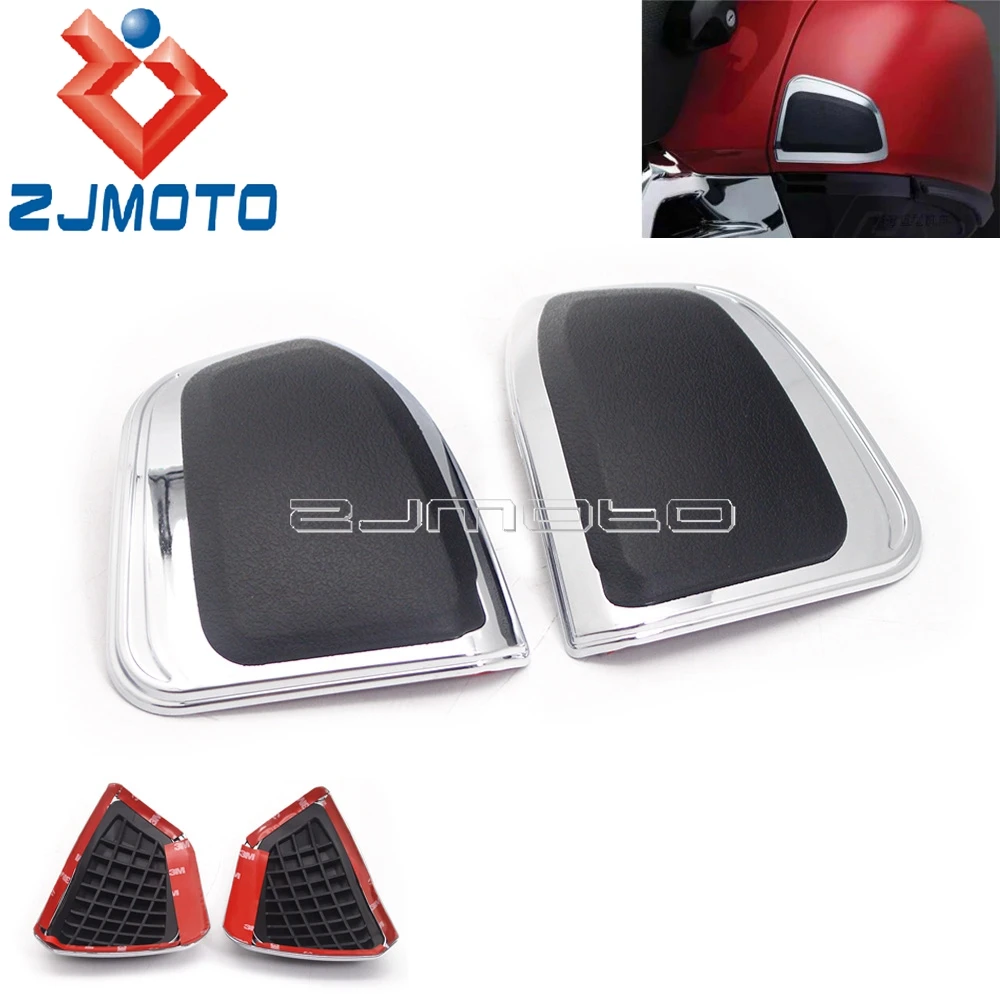 

1 Set Cafe Racer Saddlebag Protective Tail Box Case Pad Decorative Side Cover For Honda Goldwing GL1800 GL 1800 FB6 2012-2017