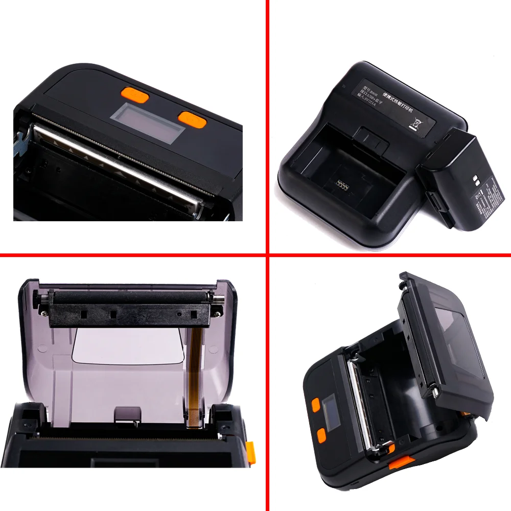 80mm 2 in1 Printers Label & Receipt Command Portable Wireless Connected With Phone and Computer Mini Thermal Printer Paper Label