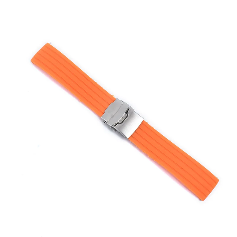 18mm 20mm 22mm 24mm Quick Release Korn Silikon Uhrenarmband für Universal Uhrenarmband Sport Wasserdichtes Gummi-Uhrenarmband – Detail 21
