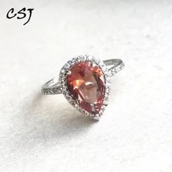 Elegant Zultanite Rings Sterling real 925 Silver Created Stone Color Sultanite Fine Jewelry Women Lady Wedding Party Gift