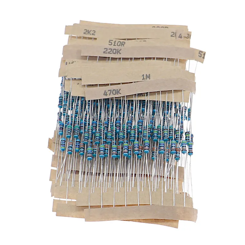 300 Stks/partij 10 -1M Ohm 1/4W Resistance 1% Metal Film Weerstand Weerstand Assortiment Kit Set 30 Soorten Elk 10Pcs