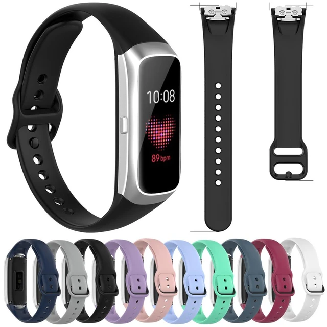 For Samsung Galaxy Fit Sm r370 Smart Bracelet Silicone Strap Band Sport Watchband Replacement Rubber Wristband Watchbands AliExpress