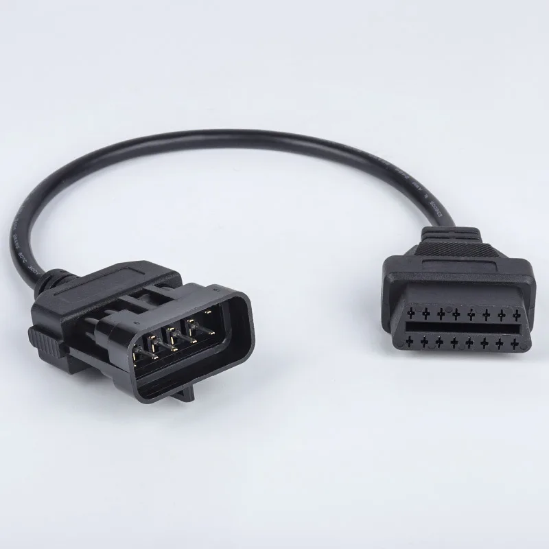 10Pin OBD2 16PIN Cable for Opel Vehicle with 10-pin OBD Interface Connection Diagnosis Extension Adapter for Vauxhall Scanner