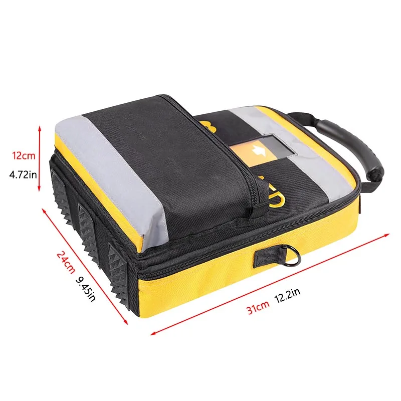 Empty AED Defibrillator Backpack First Aid Kit Portable Medical Instrument Storage Bag Emergency Rescue Kit for AED120MC