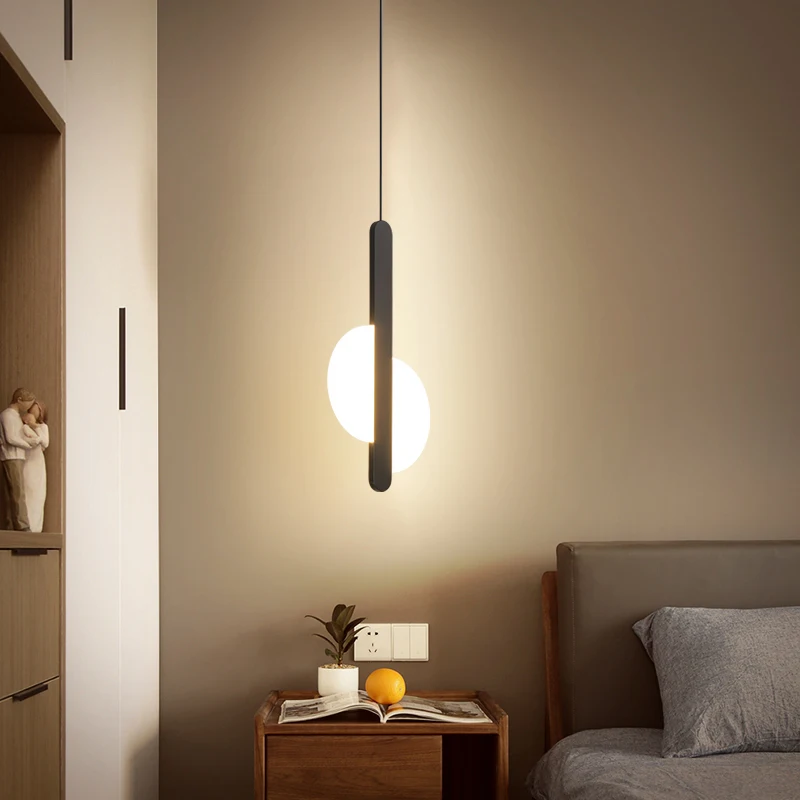 Nordic bedside lamp bedroom pendant lamp restaurant lamp designer creative desk modern minimalist bar table small chandelier