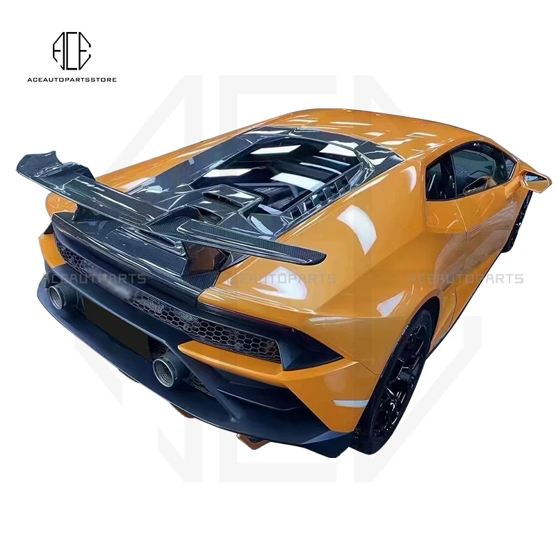 For Lamborghini Huracan Lp580 Lp610 Tuning Body Kit Auto Accessories Carbon Fiber Transparent Rear Bonnet Hood Bonnet