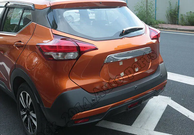 Embellecedor de tapa de maletero de puerta trasera cromada ABS, 1 pieza, apto para Nissan Kicks 2017-2018