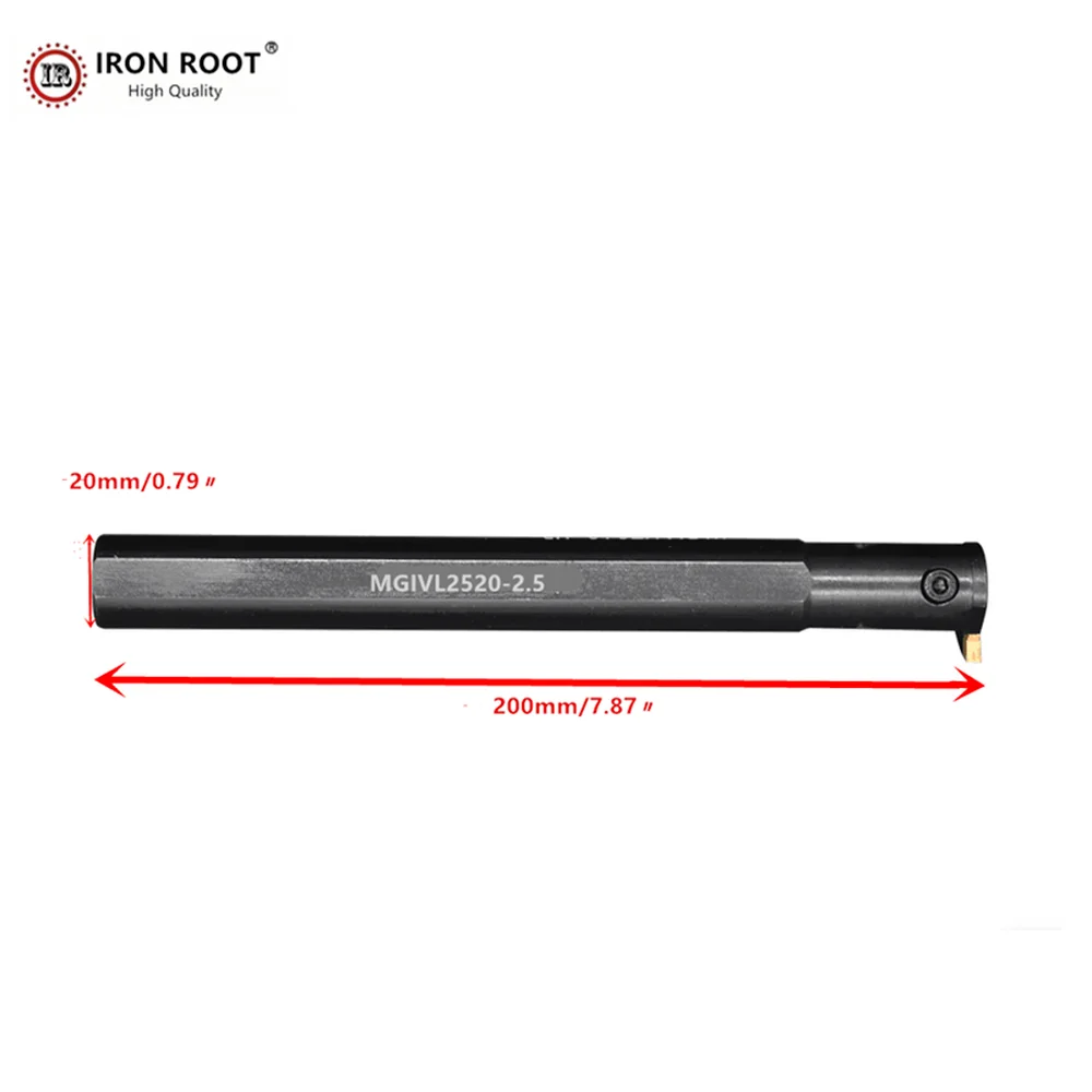 1P MGIVR/L 2520-1.5/-2/-2.5/-3/-4 CNC Lathe  Grooving Tool Holder For MGMN/MRMN Carbide Insert