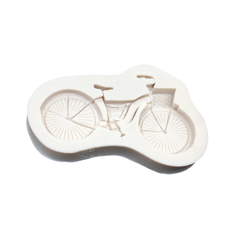 Bicycle Bike Shape Silicone Mold Sugarcraft Chocolate Cupcake Baking Mold Fondant Cake Decorating Tools