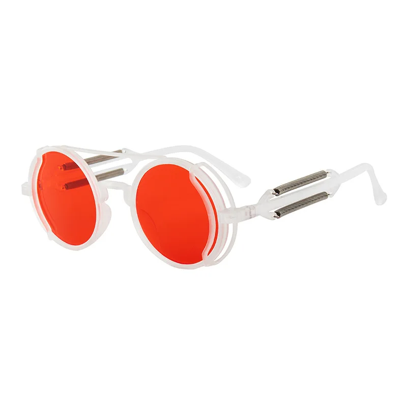 Klassische Gothic Steampunk Sonnenbrille Luxus Marke Designer Hochwertige Männer und Frauen Retro Runde PC Rahmen Sonnenbrille