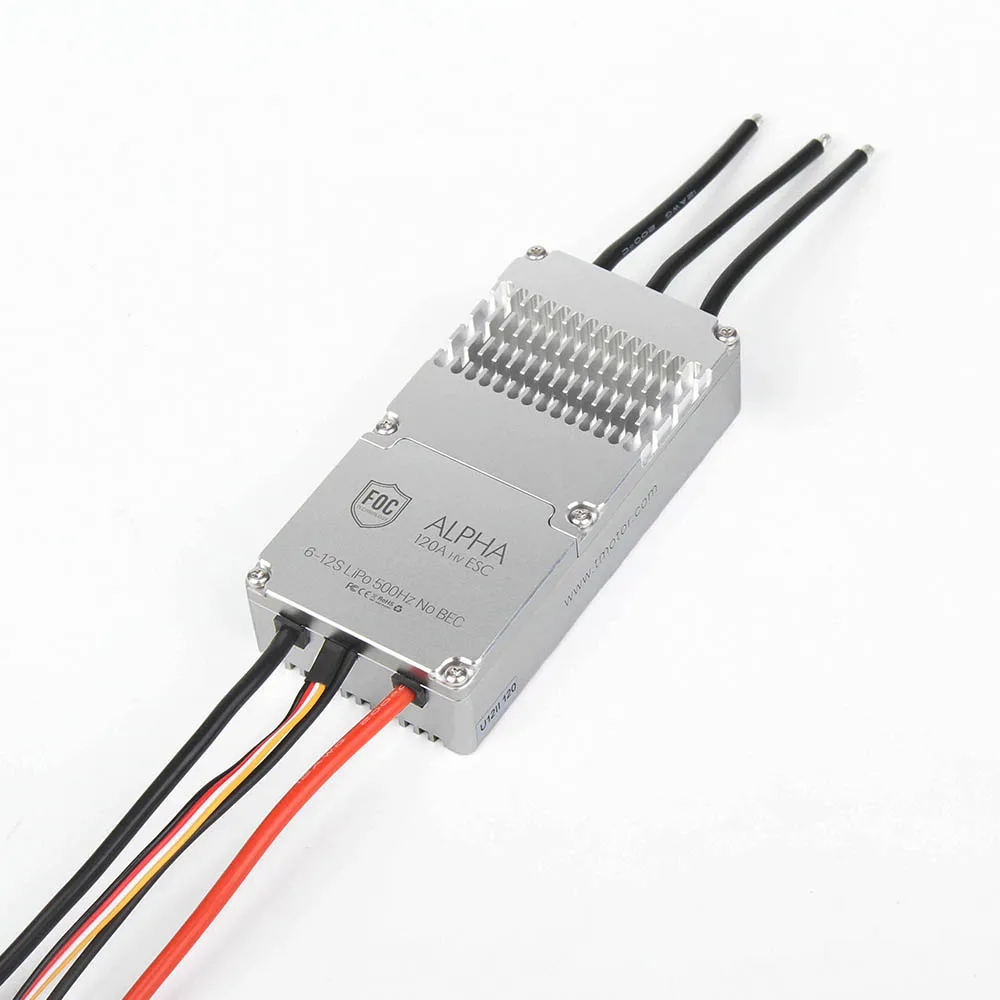 T-motor ALPHA 120A HV ESC elektroniczna regulacja prędkości dla quadkoptera wielordzeniowego UAV RC drony inteligentne sterowanie i sprzężenie zwrotne danych