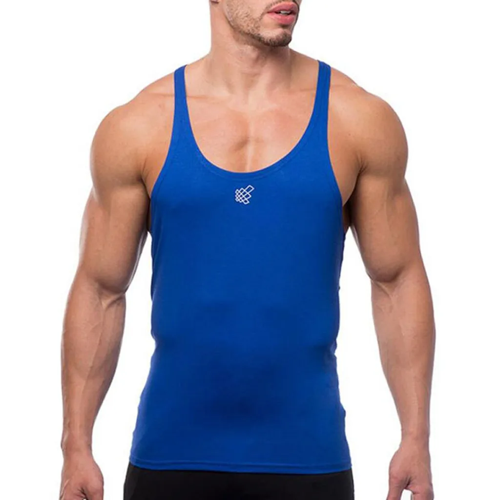 Summer Men Tops Black Sleeveless Tank Bodybuilding Sport Fitness Workout Vest Casual Undershirts Tanks Ropa Hombre Male Clothing