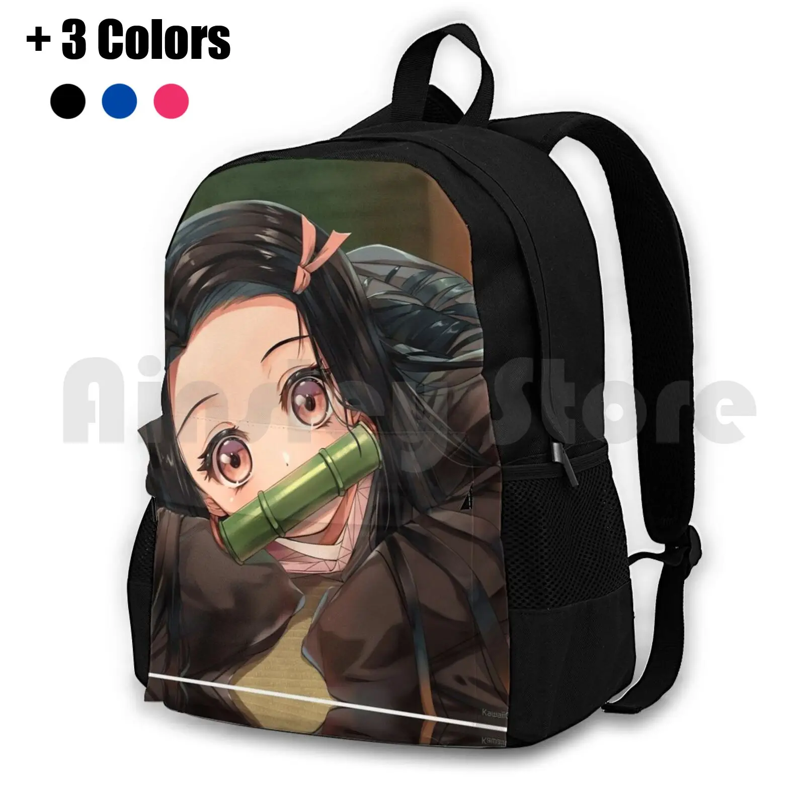 Kimetsu No Yaiba Nezuko Kamado. Nezuko Canvas Demon Nezuko Kamado Outdoor Hiking Backpack Riding Climbing Sports Bag Kimetsu No