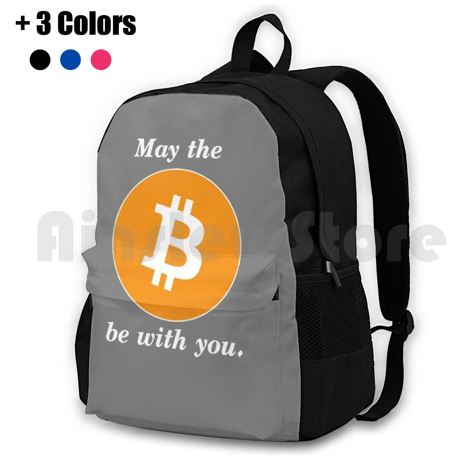 Bitcoin Force Outdoor Hiking Backpack Riding Climbing Sports Bag Bitcoin Crypto Cryptocurencies Cryptocurency Ethereum Litecoin