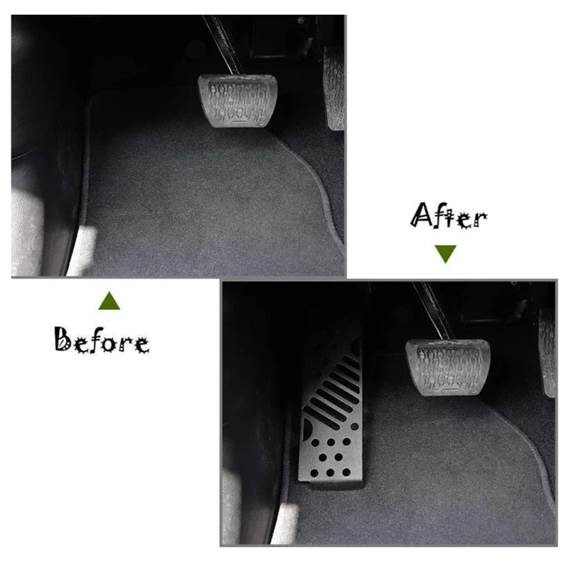 Pedal for Jeep Wrangler JL Driver Left Side Foot Rest Pedals Auto Footrest Peg Pad Car Styling