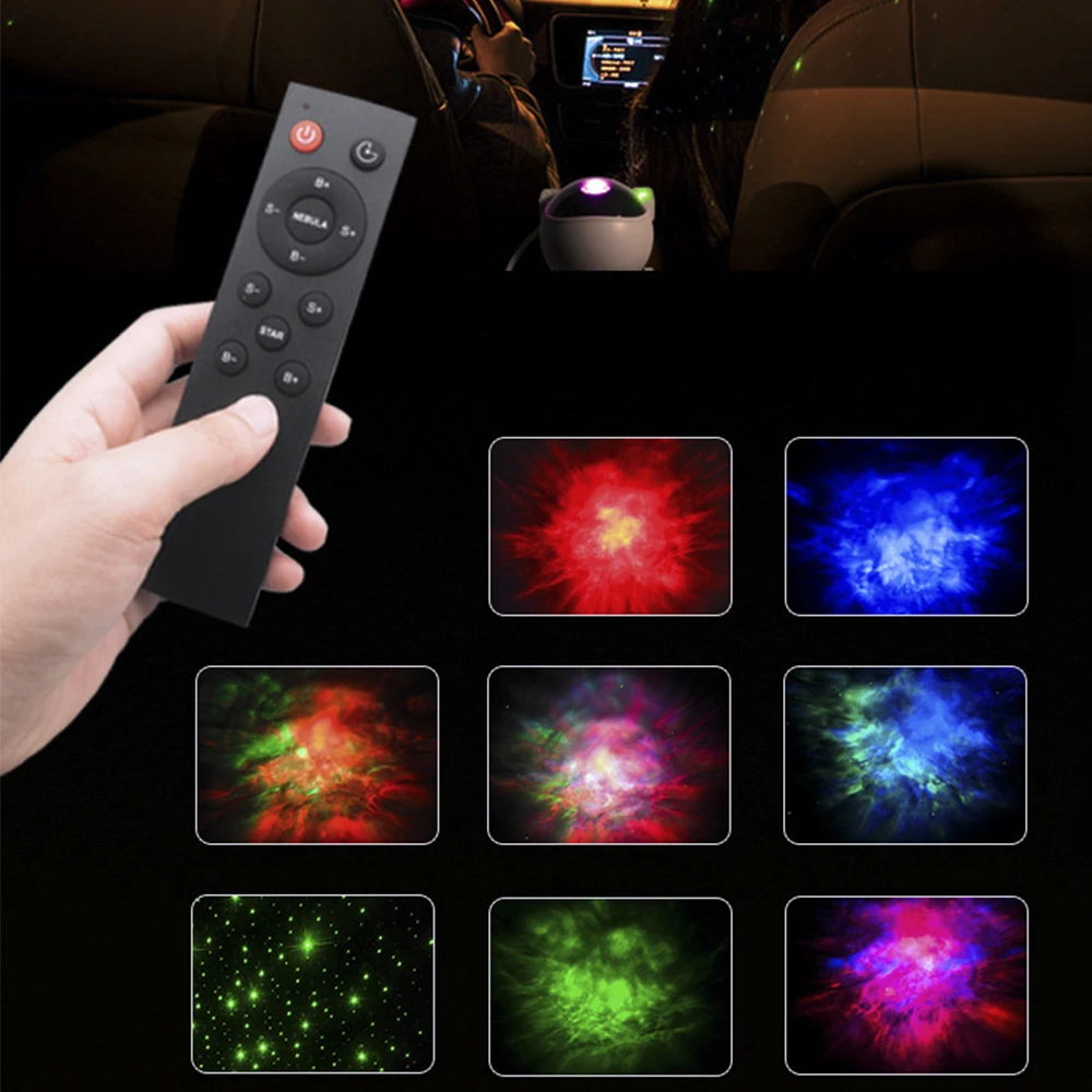 นักบินอวกาศ Star Projector Night Light สําหรับของขวัญสําหรับเด็ก, Galaxy Nebula Projector พร้อมรีโมทคอนโทรลและ 360 °   การหมุน, ตกแต่งห้องนอน