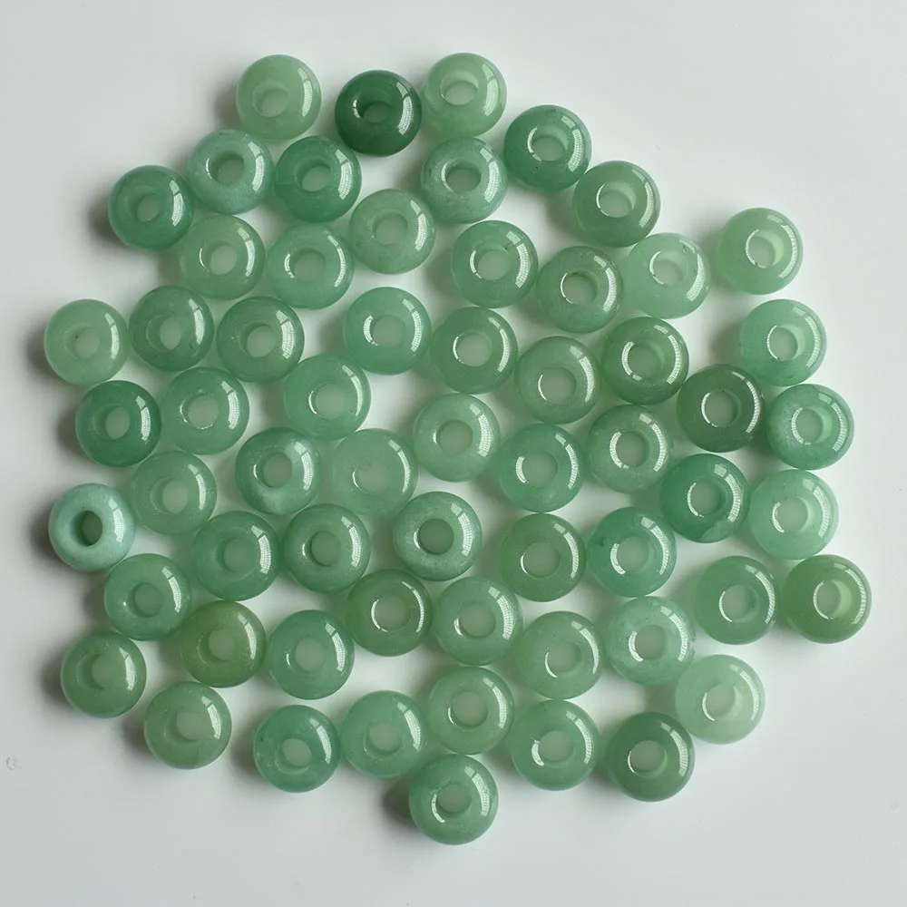2020 Modische, hochwertige Natursteinperlen in runder Form mit großem Loch für Armbandanhänger, 50 Stück/Los, Großhandel, kostenloser Versand – Detail 14
