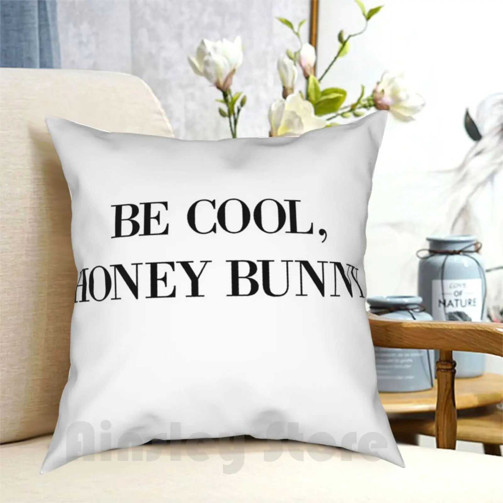 Be Cool , Honey Bunny Pillow Case Printed Home Soft DIY Pillow cover Quentin Tarantino Tarantino Quentin Pulp Fiction