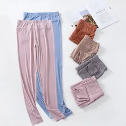 Fdfklak Spring Autumn Women Elastic Waist Pajamas Pant Straight Leggings Home Pants Plus Size Modal Sleepwear Trousers S-3XL