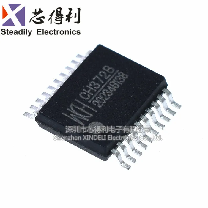 10 Buah/Lot Baru & Asli CH372 CH372B SSOP20 Port Serial USB