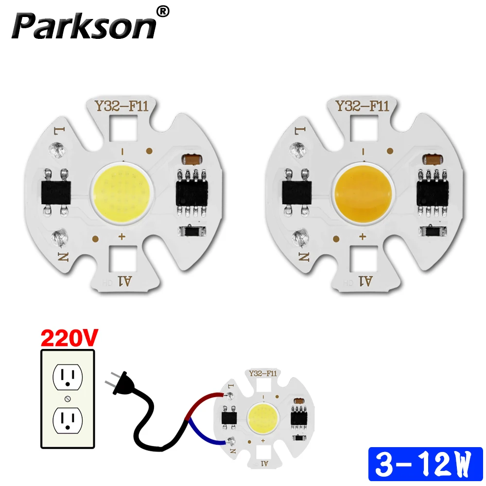 4PCS Y32 COB LED Chip Lamp Matrix AC 220V 12W 9W 7W 5W 3W For Floodlight Spotlight No Need Drive Projector Light Bulb beads