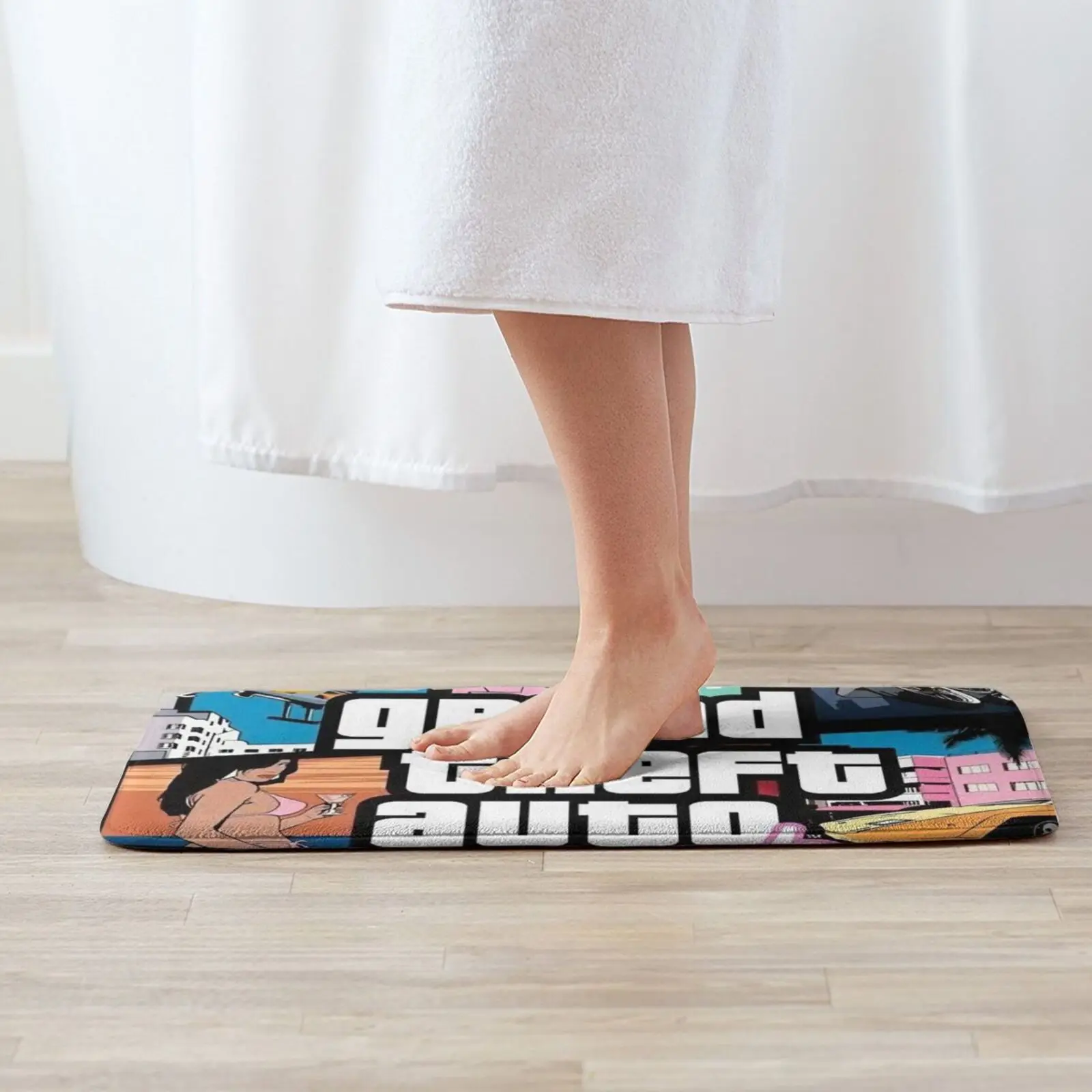 Vice City Soft Cushion Home Carpet Door Mat Car Rug Custom Color San Andreas Grand Theft Auto Online Game Cool Vice City