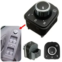 Interruptor de perilla de ajuste del espejo lateral del coche, accesorio para Golf MK5 MK6 B6 3C Rabbit, envío directo, 50%