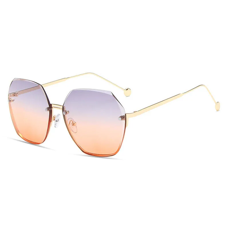 

Fashion Sunglasses Women Luxury Gradient Lens Metal Temples Vintage Sun Glasses Female Oversized Shades EyewearUV400