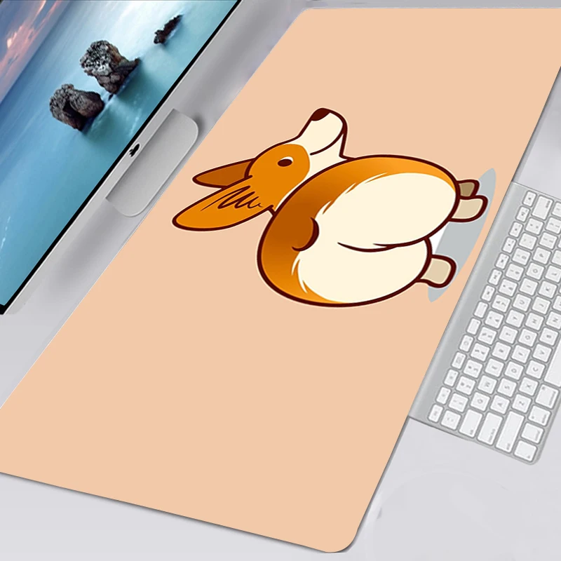 

Lovely Welsh Corgi Animal XXL Mousepad Alfombrilla Gaming Accessories Non-slip Mouse Pad PC Computer Keyboard Mouse Mat Mousepad