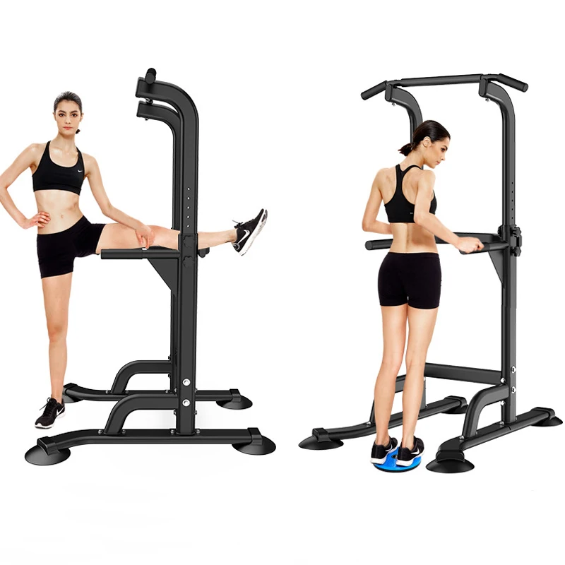 Home Gym Pull Up Station Power Tower Multifunction Strength Training Durable Single Parallel Bar Push Up Stand Fitness Equipment