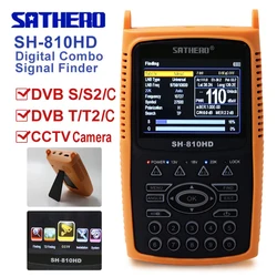 Digital Satellite Finder HD DVB S2 digital satellite finder with tv  SATHERO SH-810HD digital satellite  finder signal meter