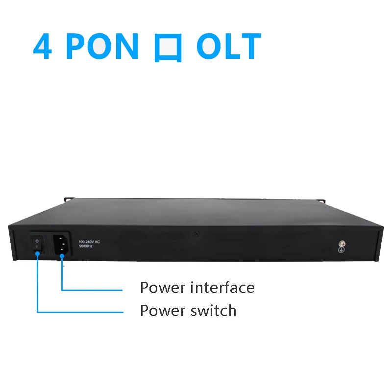 Opitcal Line Terminal OLT 4ports EPON Switch Device with 4GE uplink DC power supply EPON OLT