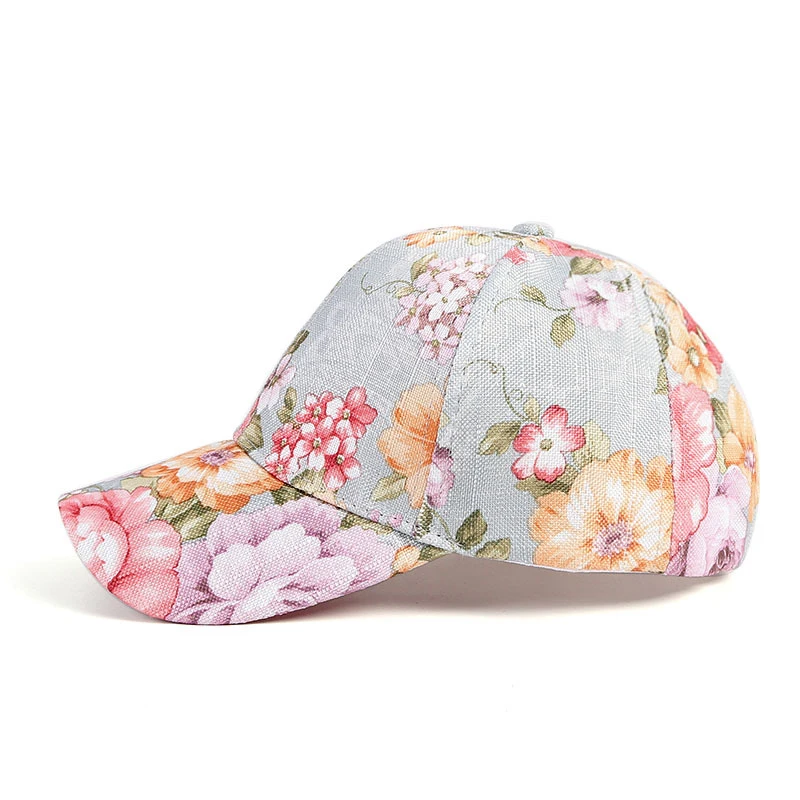 2021 New Fashion Women Tie printing Multicolor Irregular Print Baseball Cap Female Outdoor Streetwear Summer Caps Hats