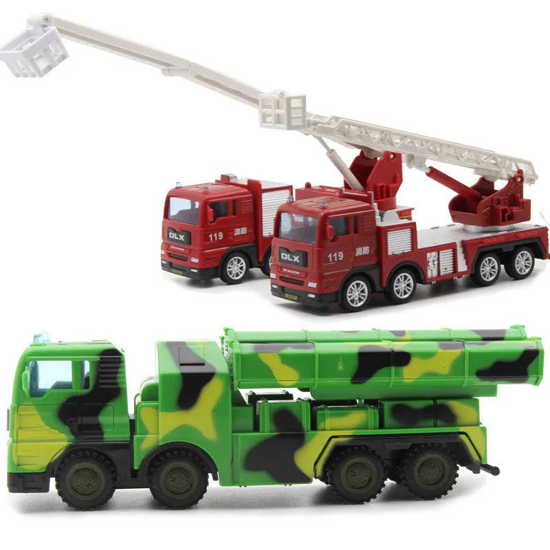 High quality plastic military missile vehicle model,1:55 high simulation fire rescue vehicle toy,free shipping