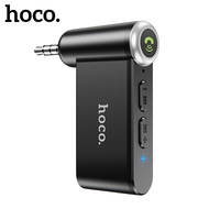 Hoco 3.5mm Jack AUX Car Bluetoother 5.0 Receiver Wireless Mic Handfree Adapter in Car For Music Audio Aux BT Headphone Reciever