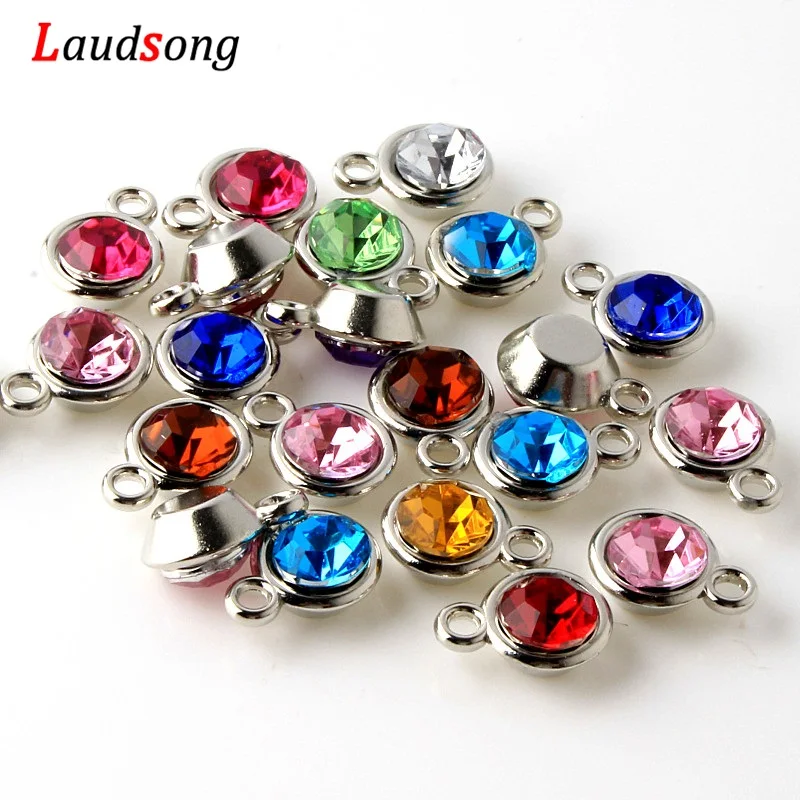 50 Stück Wassertropfen Inlay Acryl Bohrer CCB Herz Charms Kunststoff Anhänger für Schmuckherstellung DIY Charm Armband Halskette – Detail 5