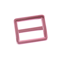5pcs Pink Color, Slider Adjustable Buckle, Metal Tri-glide Hook For Belt Strap